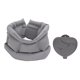 thumbnail image 1 of Almohada de viaje almohada de almohada inflable Mujeres de almacenamiento plegable suave lavable gris, 1 of 7