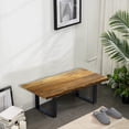 thumbnail image 2 of Modern Rustic Live Edge Acacia Wood Coffee Table, 2 of 2