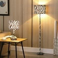 thumbnail image 4 of 59 In. Faux Suede Zebra Print Floor Lamp, 4 of 5