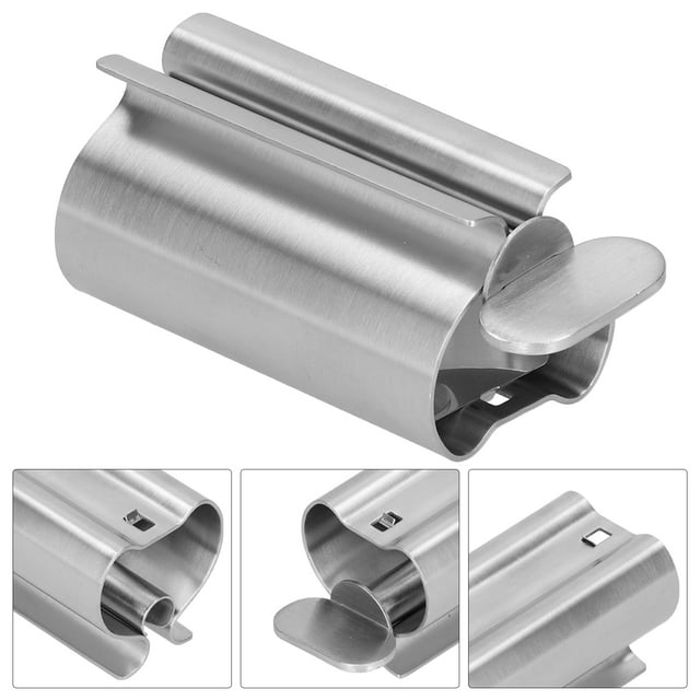 Rodillo De Pasta De Dientes, Exprimidor De Pasta De Dientes Fácil De Usar De Acero Inoxidable Para El Hogar Para El Baño