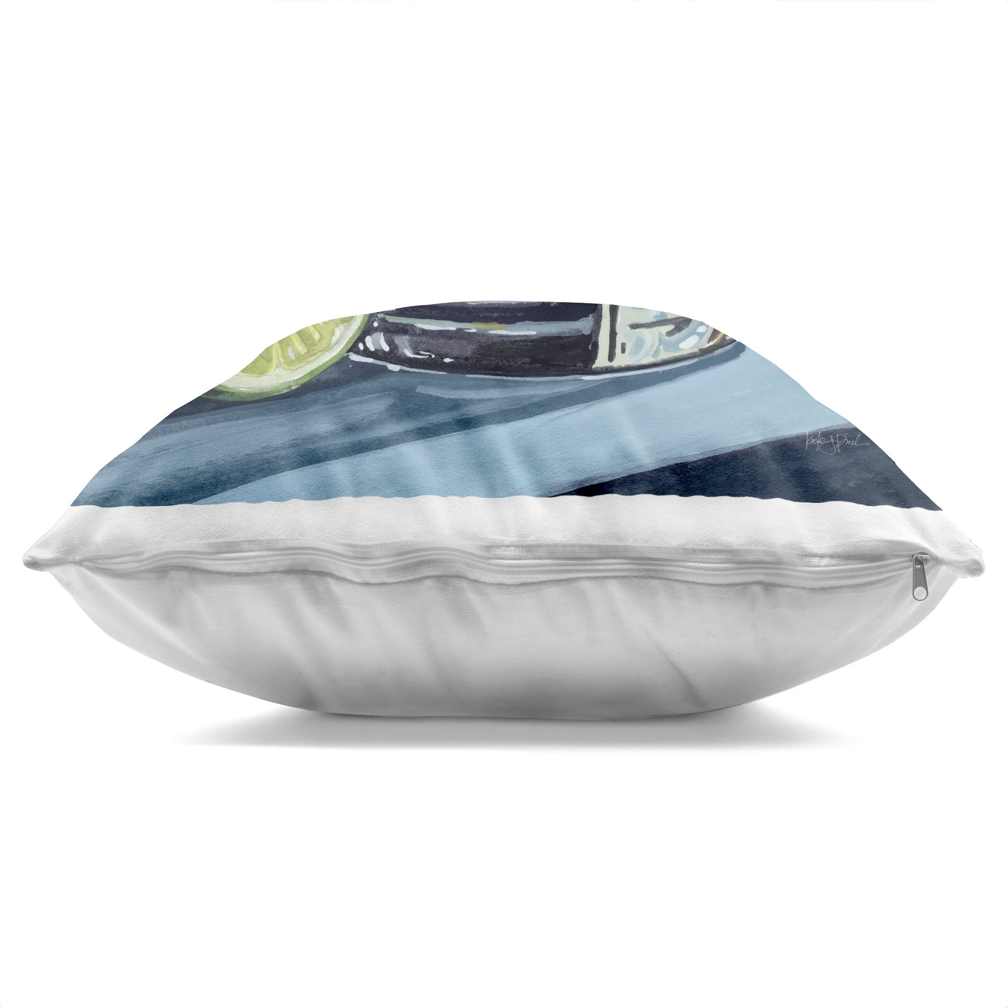 Stupell Industries Lime & Gin Tonic Cocktail Decorative Printed Throw Pillow, design by Kate Jarvik Birch