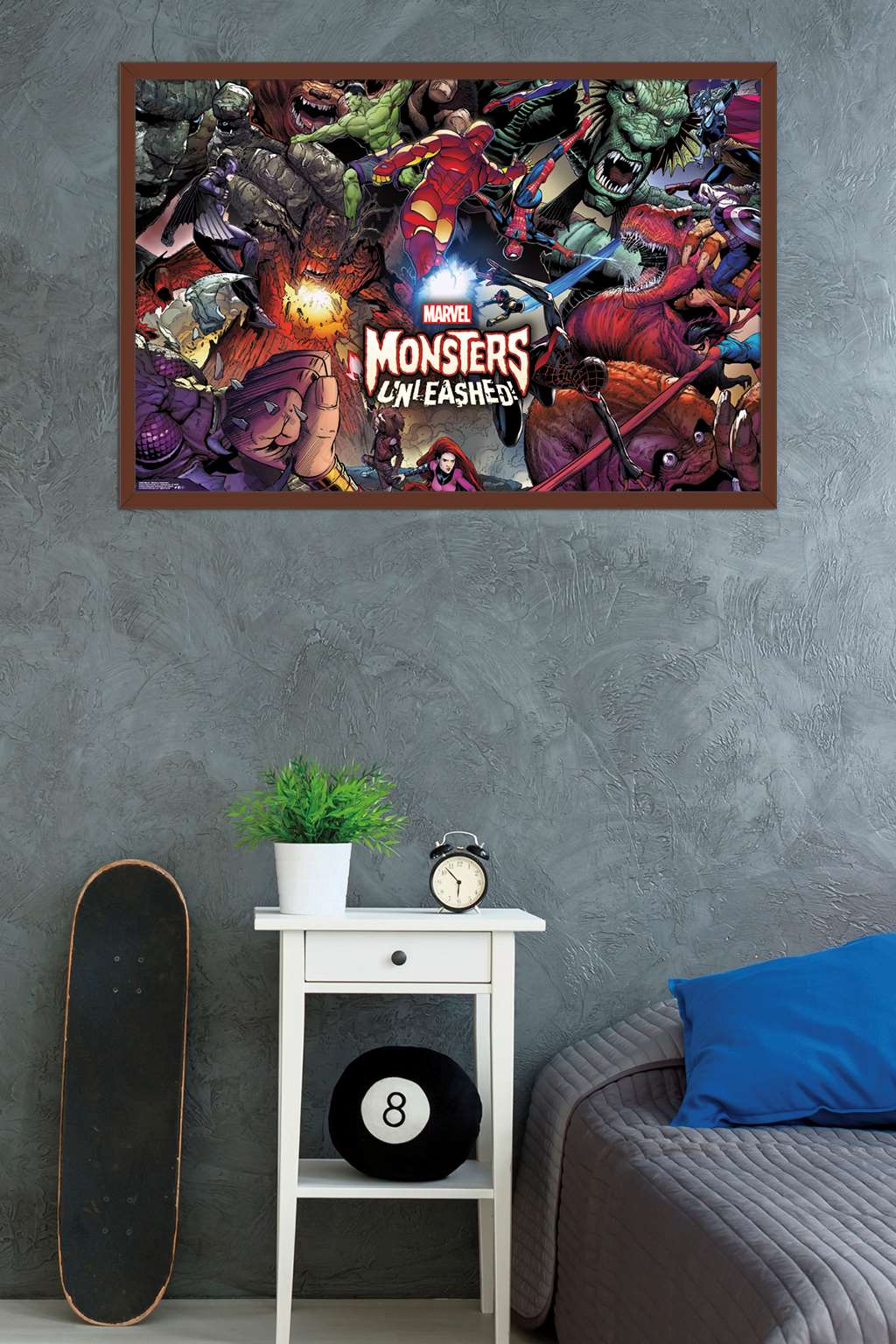 Marvel Comics - Monsters Unleashed Wall Poster, 22.375" x 34", Framed