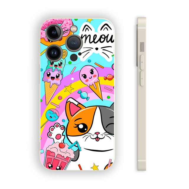 Elegante y protectora: cubierta de teléfono plateada esmerilada de doble capa con diseño gráfico vibrante para iPhone 15 Pro Max 14 13 12 Pro 11