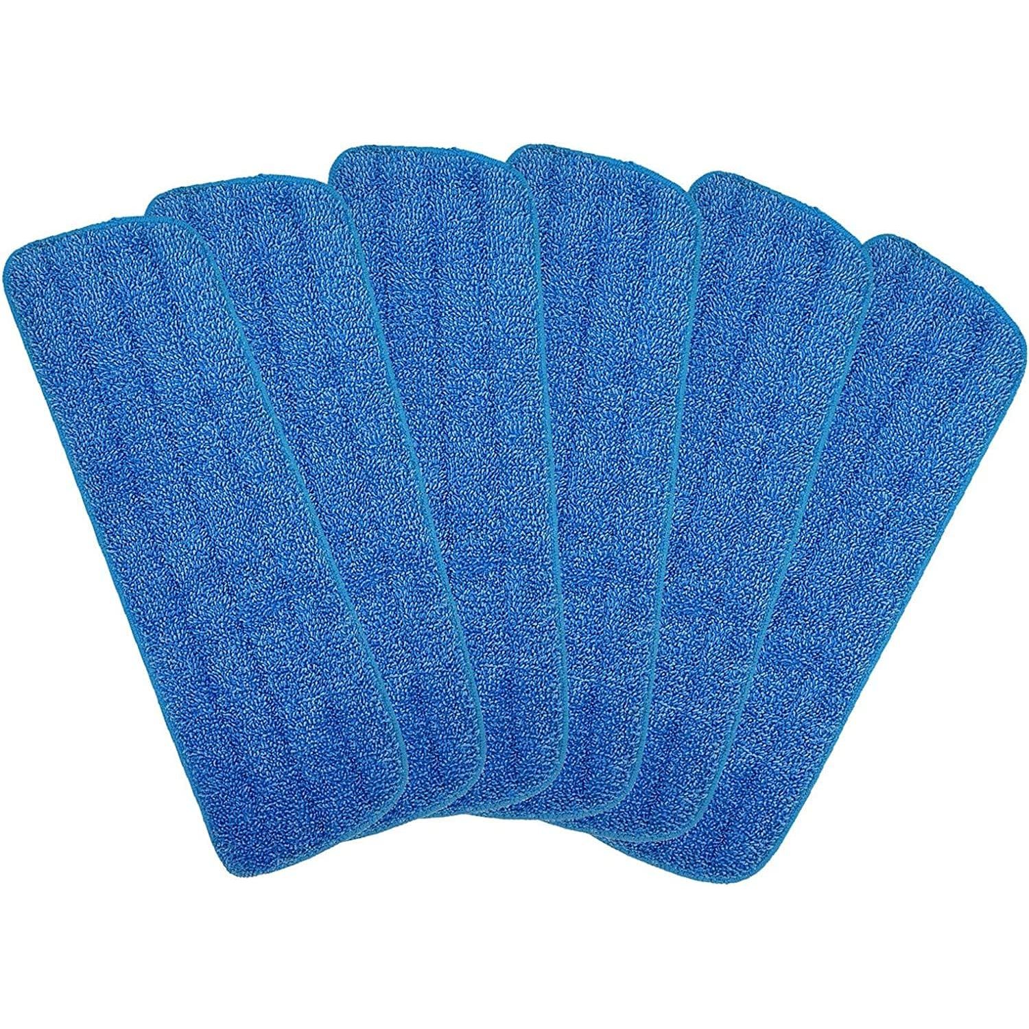 6 Replacement Bona Microfiber 15 inch Cleaning Pads, Microfiber Mop