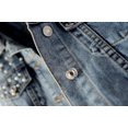 thumbnail image 4 of Women's Casual Denim Jacket With Pearl, 4 of 5