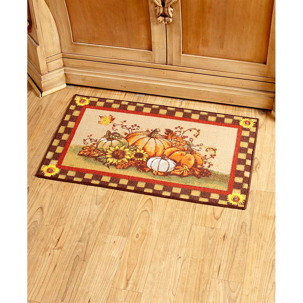 The Lakeside Collection Harvest Bounty Kitchen Rug - Walmart.com ...