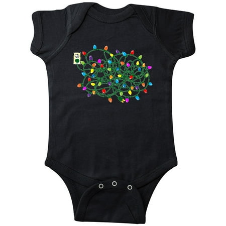 

Inktastic Tangled Christmas Lights Gift Baby Boy or Baby Girl Bodysuit