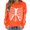 Orange, variant on POIUYTR Women Halloween Fleece Sweatshirts, Spooky Holiday Pullover Tops, Trendy Cozy Print Sweatshirt