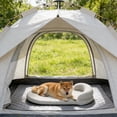 thumbnail image 6 of Collapsible Dog Food Storage Container,Pet Food Container with Airtight Lid,Plastic Cat Food Containers Dry Food with Measuring Cup(Khaki), 6 of 6