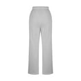 thumbnail image 4 of Admvng Women Sweatpants Solid Color Wide Leg Sweatpants Fall Casual Pants, Size S-2XL, 4 of 6