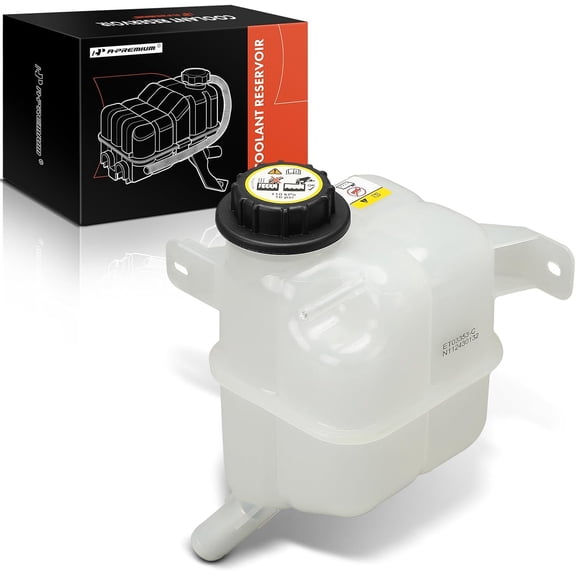 A-Premium Engine Coolant Overflow Recovery Reservoir Tank [with Cap] Compatible with Ford Edge 2007-2014 & Lincoln MKX 2007-2015 - Front Side