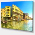 thumbnail image 2 of Impression sur Toile Toile Grand Canal Venise Teinté Jaune, 2 of 3