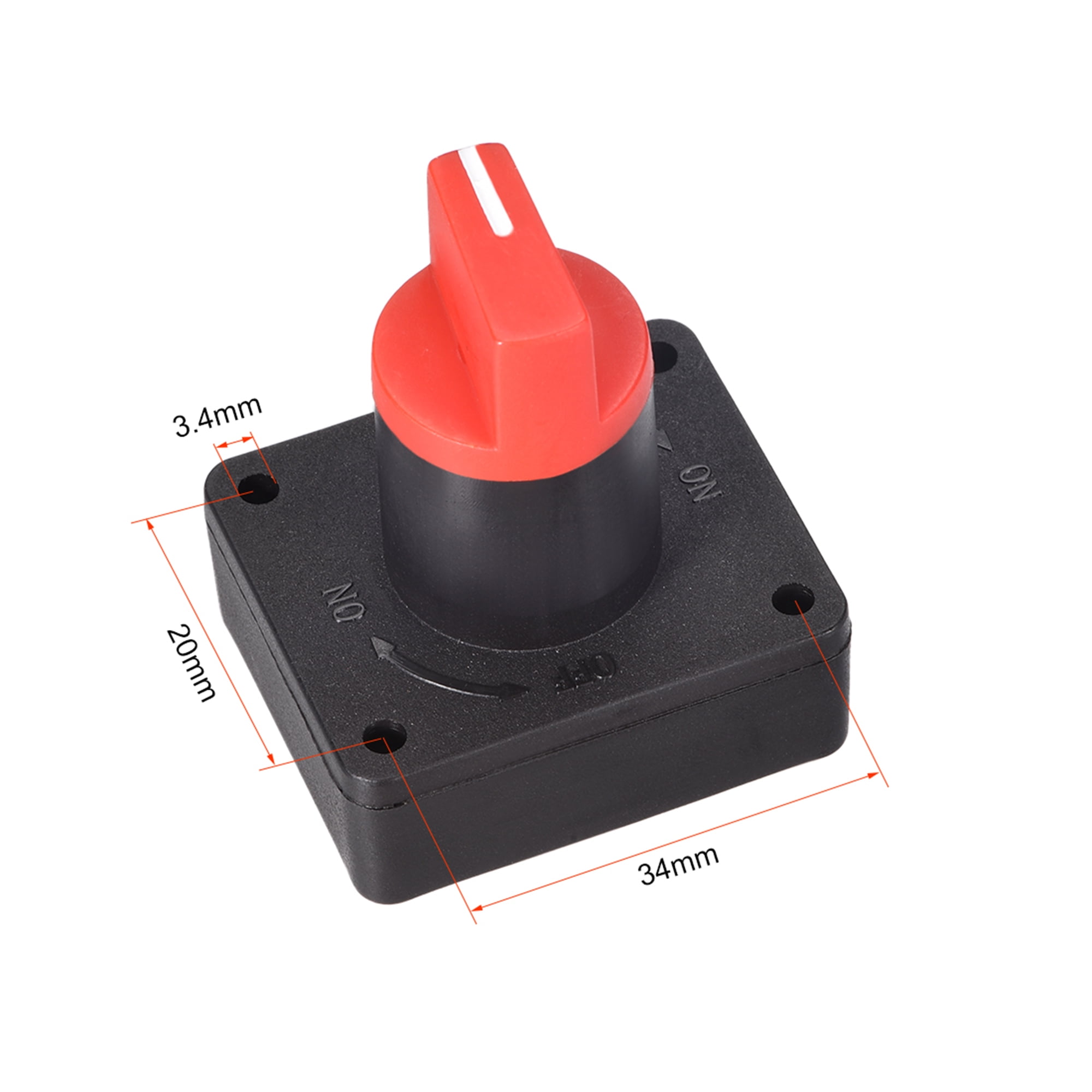 DC 60V/400A Rotary Battery Disconnect Isolator Power Cut OFF Switch for Trucks 