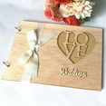 thumbnail image 2 of Wedding Guestbook Wooden Wedding Guest Book Hollow-Out Tree Wedding Memory Book Wedding Photo Album, 2 of 7