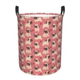 thumbnail image 2 of Goofa Cute French Bulldog Printed Circular Hamper,Laundry Basket with Handles,Storage Baskets Foldable,Large Capacity Laundry Hamper-, 2 of 8