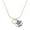 Gold, variant on Gold-tone Medium Karma Circle - Silvertone Senior Mom Class of 2026 Dome Necklace, 18"