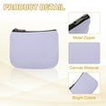 thumbnail image 4 of Uxcell Canvas Coin Purse, Small Coin Purse with Zipper Portable Change Pouch Holder Travel Storage Organizer 6x5 in & Light Purple-Fitting for ( Change Coins/ID Card/Jewelry Keys/Cosmatic), 4 of 7