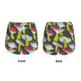 thumbnail image 5 of Picia Green Mushroom Pattern Women's 2 in 1 Athletic Running Shorts High Waisted Workout Casual Gym Sweat Shorts with Comfy Liner Zipper Pockets-XX-Large, 5 of 9