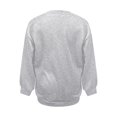 thumbnail image 6 of ManxiVoo Women's Crewneck Sweatshirt Long Sleeve Loose Fit Casual Pullover Top Spring Fall Essentials L Size Light Ashy, 6 of 6
