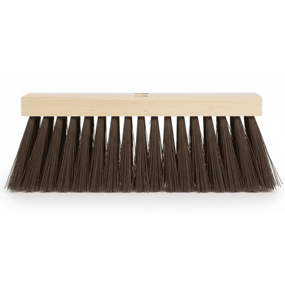 16" Brown Polypropylene Street Broom