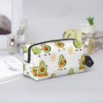 thumbnail image 6 of Uemuo Lovely Avocado Pattern Portable Toiletry Bags with Handle, Waterproof travel Make up Bags for Women, Large Capacity Travel Cosmetic Bags, 6 of 9