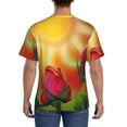 thumbnail image 2 of Rocae Rose Psychedelic for Men's Moisture-Wicking Crew Tee - T-Shirt for Sports, Outdoor Activities, and Casual WearLarge, 2 of 9