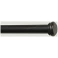 thumbnail image 4 of EXCLUSIVE HOME Topper 1" Curtain Rod and Coordinating Finial Set, Oil Rubbed Bronze, Adjustable 66"-120", 4 of 7
