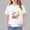 White, variant on Spazoro Girls T-Shirts Tee, Short Sleeve 100%Cotton Cute Print Crew Neck Casual Tops for Kids Black Size 4