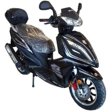 New Tao Tao Scooter Quantum 150 TITAN Phoenix 150 Gas Scooter Fully Automatic CVT 150cc Scooter Moped Bike for Adults and Youth - Sporty Black color