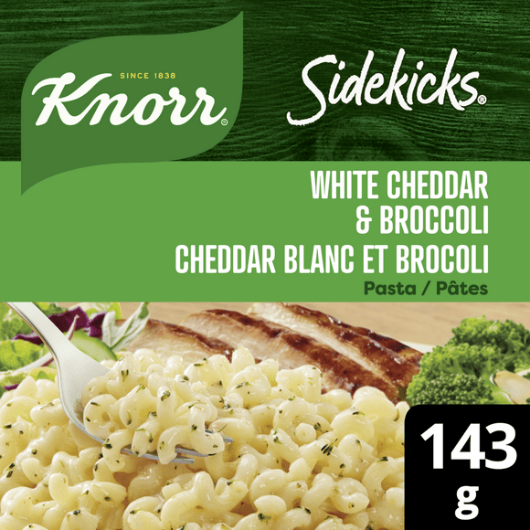 Knorr Sidekicks White Cheddar & Broccoli Pasta Side Dish, 143 g Pasta Side Dish