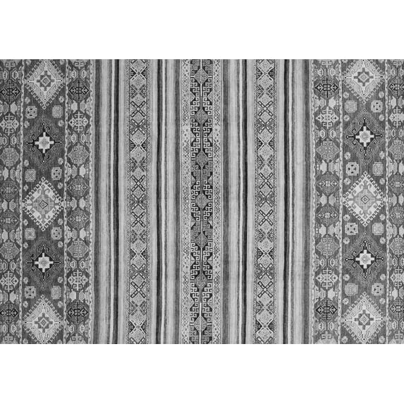 Ahgly Company Indoor Rectangle Oriental Gray Modern Area Rugs, 5' x 7'