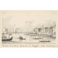 thumbnail image 3 of Giacomo Guardi 18x13 Black Modern Framed Museum Art Print Titled - The Punta Di Santa Marta, Opposite the Giudecca (Approx. 1804-28), 3 of 5