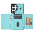 thumbnail image 4 of TECH CIRCLE for Samsung Galaxy S25 Ultra Wallet Case 6.8" 2025, Lightweight Cossbody Phone Case with RFID Blocking Flip Wallet, 5 Card Slots, PU Leather Protective Cover with Shoulder Strap, Mint, 4 of 9