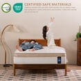 thumbnail image 6 of Queen Mattress Plush Soft 12 Inch Hybrid Cooling Breathable Memory Foam and Pocket Spring Bed, Pressure Relief, Zoned Support, Back Pain Relief, Fiberglass Free CertiPUR-US Certified, 6 of 8