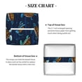 thumbnail image 5 of Lsque Sea Turtles Swimming Printed Tissue Box Cover Holder, Facial Paper Organizer Dispenser,Square with Bottom Belt, PVC Leather Decorative Organizer, 5 of 8