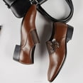 thumbnail image 6 of Frhoxug Men's Smooth Slip-On Dress Shoes For Wedding Party Office, 6 of 6