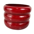 thumbnail image 3 of oshhni Iron Plant Pot 10.6 inch Flower Pot Metal Planter for New Year Decor Bedroom Red, 3 of 9