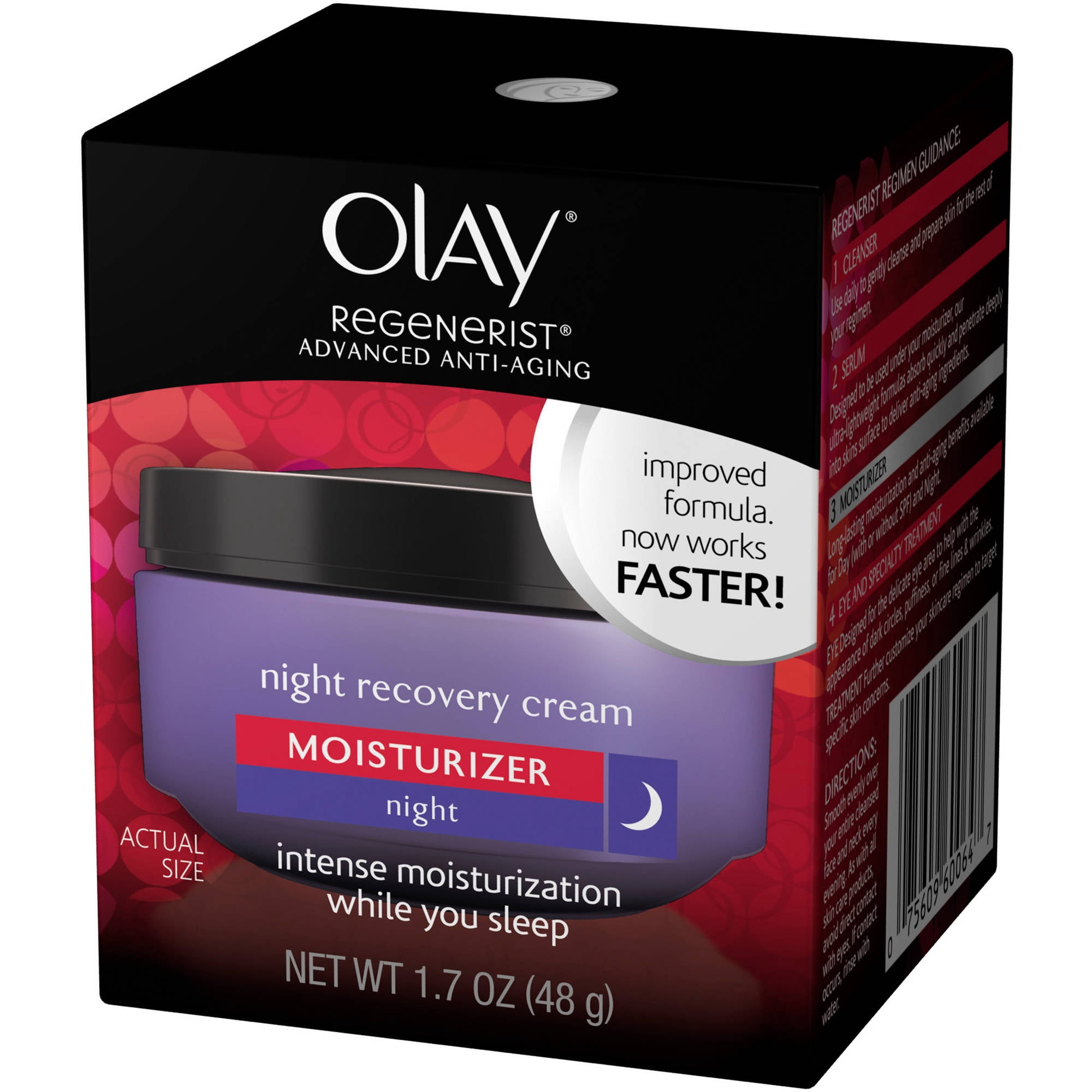 Olay Regenerist Night Recovery Cream Moisturizer, 1.7 oz