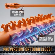 FlexiSnake Pro Drain Weasel Snake Hair Clog Remover أدوات السباكة ، 5 Pack