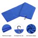 thumbnail image 4 of Uxcell 20"x16" Toallas de Golf Tri Fold Patrón Waffle Toallas de Fibra Suave con Clip D Azul Oscuro, 4 of 5