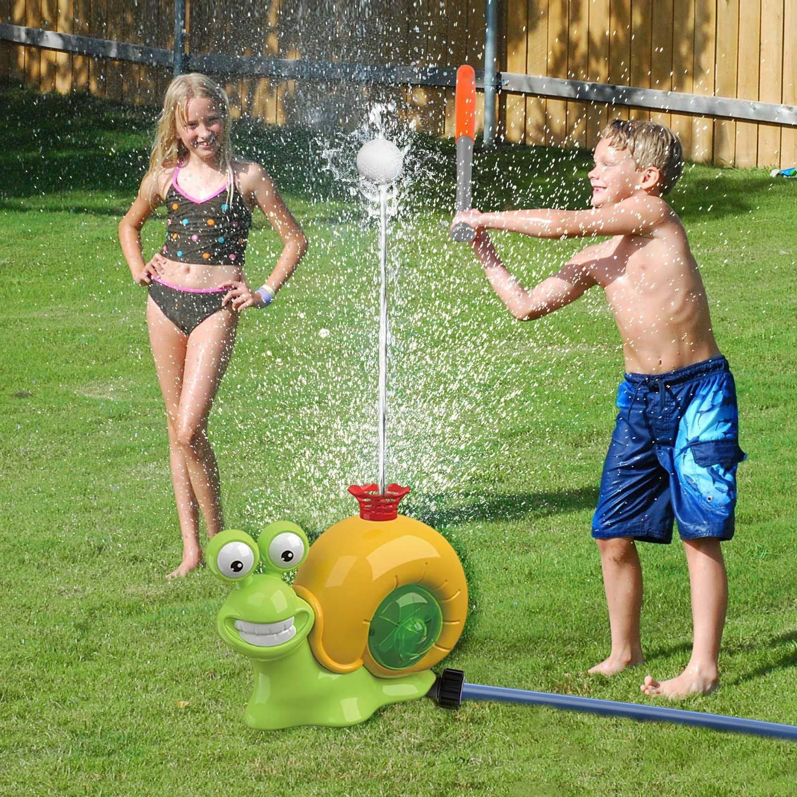 Water Sprinkler Baseball Set for Kids Outdoor Toy for Water Play Ideal for Yard and Backyard Activities Summer Game for Children Over 7