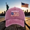 thumbnail image 2 of Yindaity Patriotic Hat 250 Anniversary USA Hat 1776-2026 Adjustable Embroidered Patriots Eagle Trucker Cap America 250th Mesh-Back Cap for Men Women,Red, 2 of 5