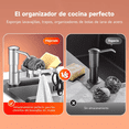 thumbnail image 3 of Dispensador De Jabón Liquido Con Porta Esponja Fregadero Malubero Plateado, 3 of 5