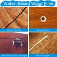 thumbnail image 4 of Seisso Wood Putty Wood Filler Wood Hardware Adhesive for Table, Cabinet, Floors, Door, White, 7 Fl Oz, 4 of 10