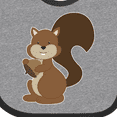 thumbnail image 4 of Inktastic Squirrel Boys or Girls Baby Bib, 4 of 4