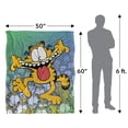 thumbnail image 5 of Garfield Blanket, 50"x60", Goofy Face Silky Touch Sherpa Back Super Soft Throw, 5 of 5