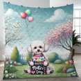 thumbnail image 4 of Happy Mother's Day Best Bichon Frise Mom Ever Quilt Blanket Bichons Dog Lovers Gifts Idea Cozy Comforter Throw Blanket - 03002, 4 of 5