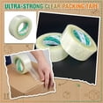 thumbnail image 2 of Clear Shipping Tape Heavy Duty Packing Tape Large Roll 1.4 Inch and 0.7 Inch Width High Adhesion Sealing Tape for Moving Shipping and Packaging, 2 of 6