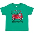 thumbnail image 3 of Inktastic It's My 1st Valentine's Day Fire Truck with Cute Dalmatian Boys or Girls Baby T-Shirt, 3 of 5