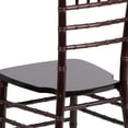 thumbnail image 6 of Maklaine Contemporary Wood Chiavari Stacking Dining Side Chair in Walnut, 6 of 8